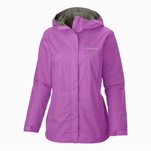 Columbia Women’s Arcadia™ II Lightweight Water repellent Purple Rain Jacket 1x